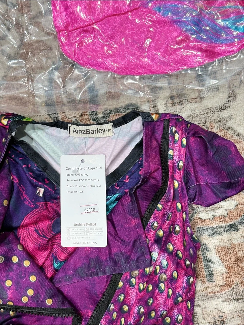 Purple Sequin Tulle Girls' Costume Dress